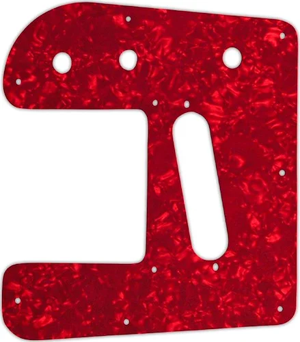 WD Custom Pickguard For Left Hand Rogue RLS-1 Lap Steel Guitar #28R Red Pearl/White/Black/White