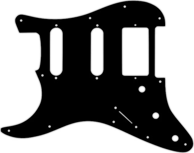 WD Custom Pickguard For Left Hand Single Humbucker, Dual Single Coil Fender Stratocaster #01 Black