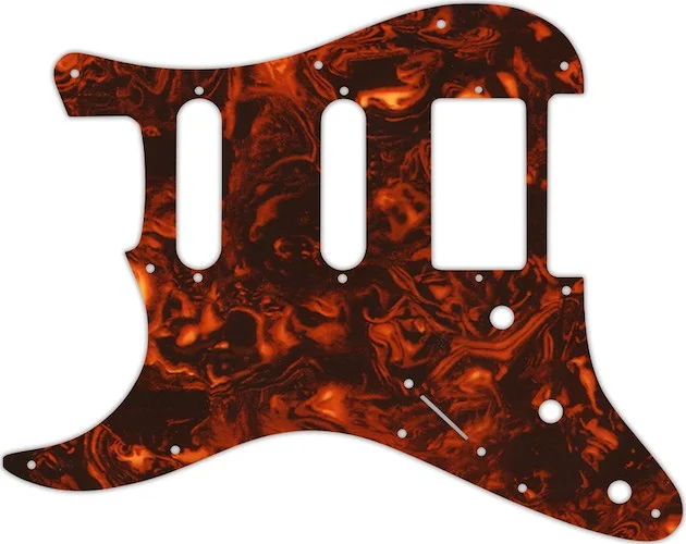 WD Custom Pickguard For Left Hand Single Humbucker, Dual Single Coil Fender Stratocaster #05F Faux Tortiose