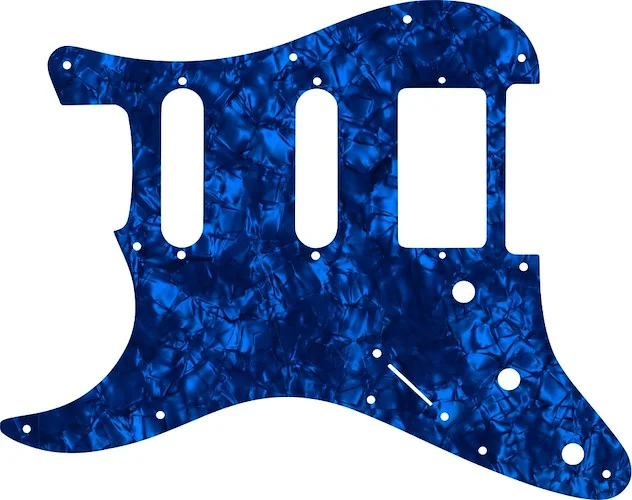 WD Custom Pickguard For Left Hand Single Humbucker, Dual Single Coil Fender Stratocaster #28DBP Dark Blue Pearl/Black/White/Black