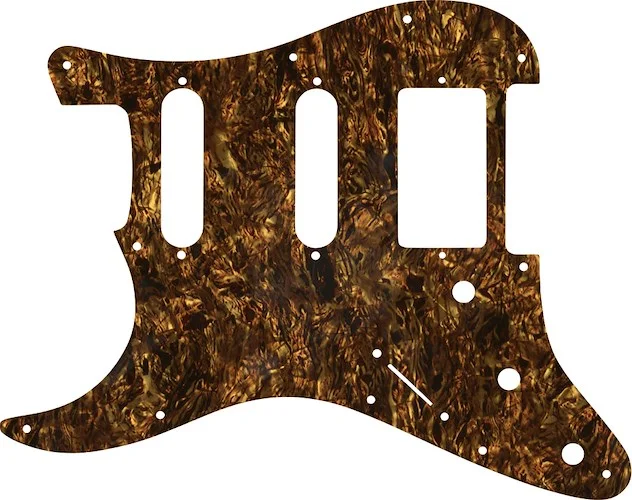 WD Custom Pickguard For Left Hand Single Humbucker, Dual Single Coil Fender Stratocaster #28TBP Tortoise Brown Pearl