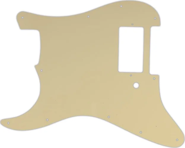 WD Custom Pickguard For Left Hand Single Humbucker Fender Stratocaster #06B Cream/Black/Cream