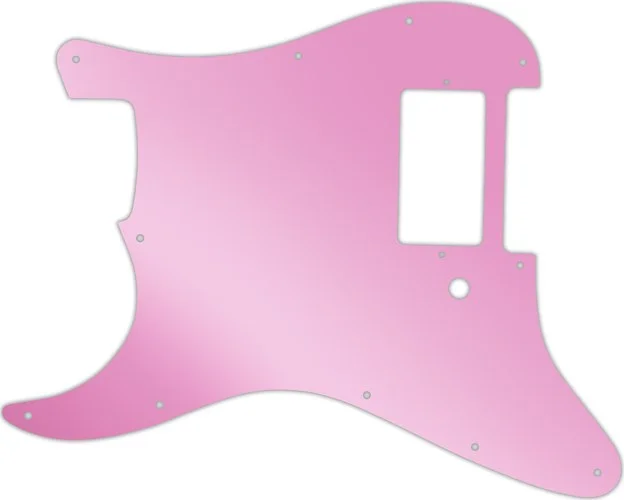 WD Custom Pickguard For Left Hand Single Humbucker Fender Stratocaster #10P Pink Mirror