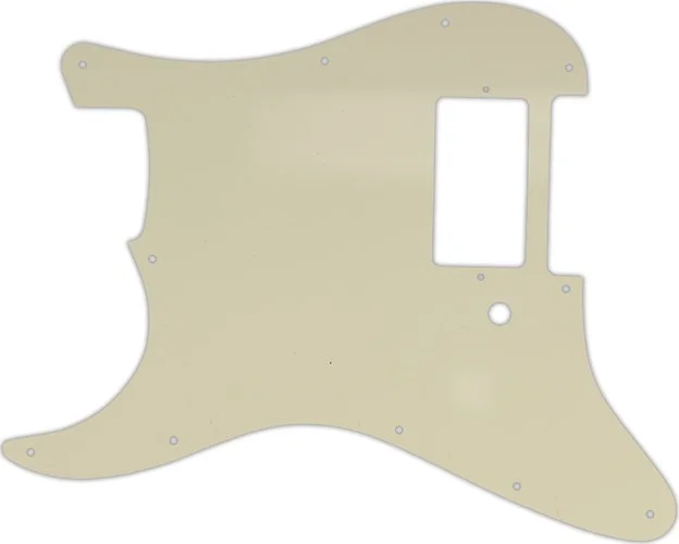 WD Custom Pickguard For Left Hand Single Humbucker Fender Stratocaster #55S Parchment Solid