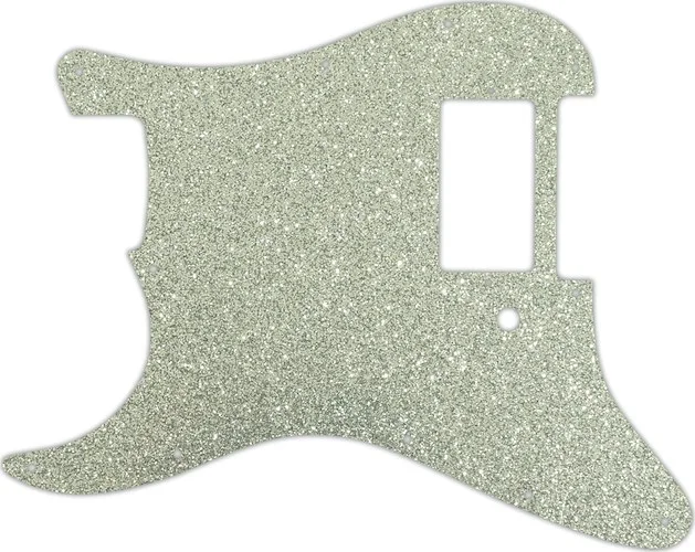 WD Custom Pickguard For Left Hand Single Humbucker Fender Stratocaster #60SS Silver Sparkle 