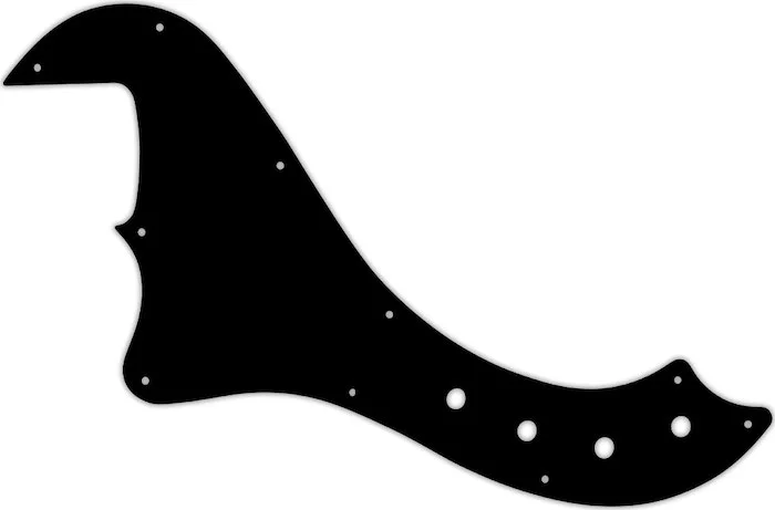 WD Custom Pickguard For Left Hand Squier By Fender Deluxe Dimension Bass IV #01 Black