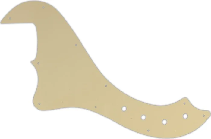 WD Custom Pickguard For Left Hand Squier By Fender Deluxe Dimension Bass IV #06B Cream/Black/Cream