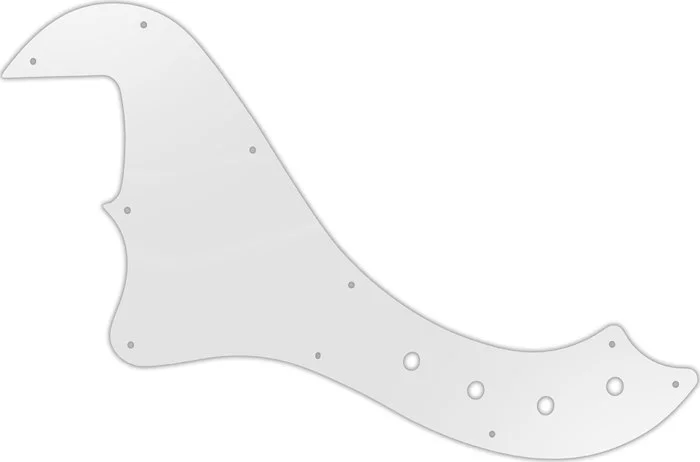 WD Custom Pickguard For Left Hand Squier By Fender Deluxe Dimension Bass IV #22 Translucent Milk White