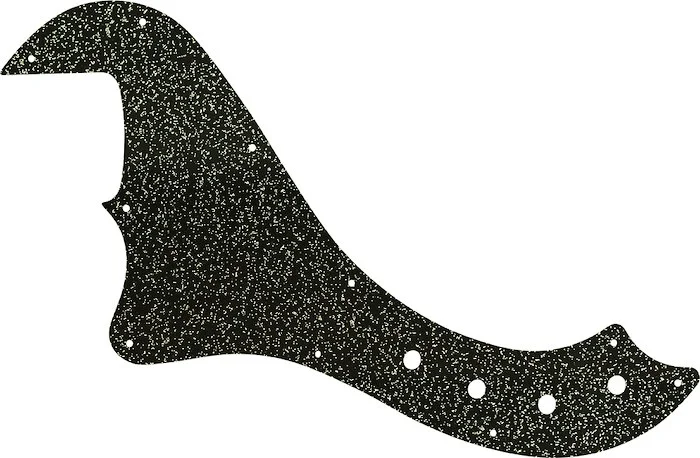 WD Custom Pickguard For Left Hand Squier By Fender Deluxe Dimension Bass IV #60BS Black Sparkle