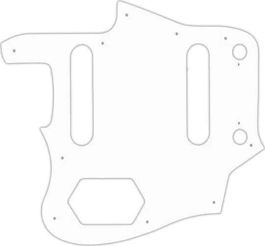 WD Custom Pickguard For Left Hand Squier By Fender Vintage Modified Jaguar #04 White/Black/White