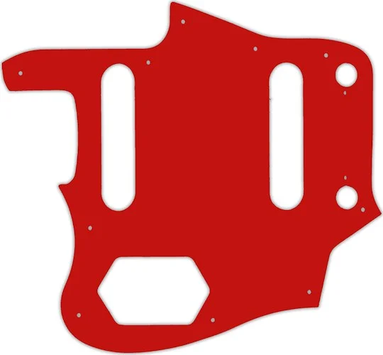 WD Custom Pickguard For Left Hand Squier By Fender Vintage Modified Jaguar #07 Red/White/Red