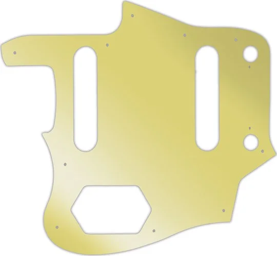 WD Custom Pickguard For Left Hand Squier By Fender Vintage Modified Jaguar #10GD Gold Mirror