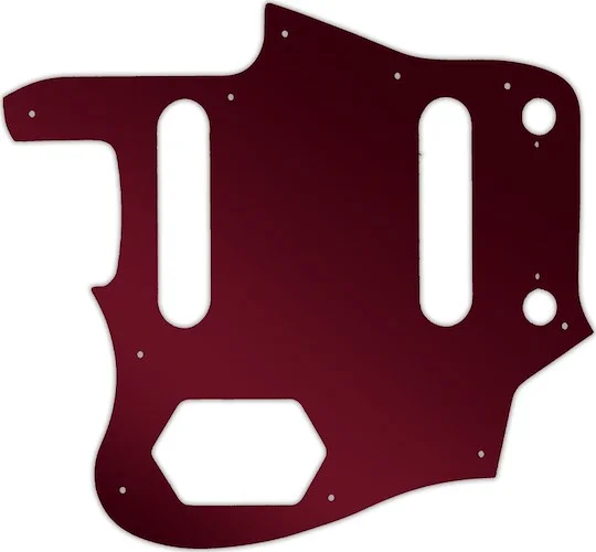 WD Custom Pickguard For Left Hand Squier By Fender Vintage Modified Jaguar #10R Red Mirror