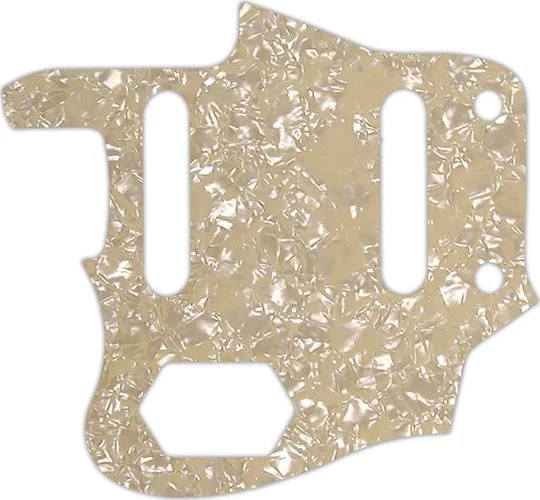 WD Custom Pickguard For Left Hand Squier By Fender Vintage Modified Jaguar #28C Cream Pearl/Cream/Black/Cream