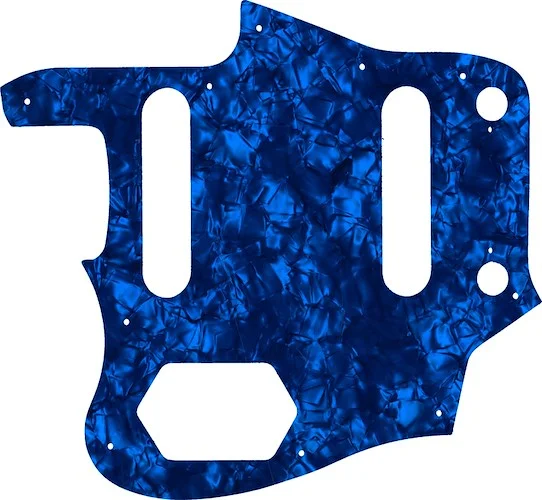 WD Custom Pickguard For Left Hand Squier By Fender Vintage Modified Jaguar #28DBP Dark Blue Pearl/Black/White/Black