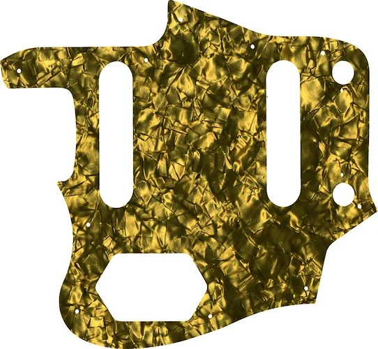 WD Custom Pickguard For Left Hand Squier By Fender Vintage Modified Jaguar #28GD Gold Pearl/Black/White/Black