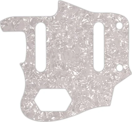 WD Custom Pickguard For Left Hand Squier By Fender Vintage Modified Jaguar #28 White Pearl/White/Black/White