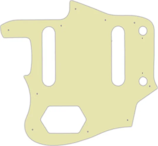 WD Custom Pickguard For Left Hand Squier By Fender Vintage Modified Jaguar #34 Mint Green 3 Ply