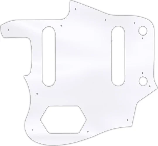 WD Custom Pickguard For Left Hand Squier By Fender Vintage Modified Jaguar #45 Clear Acrylic