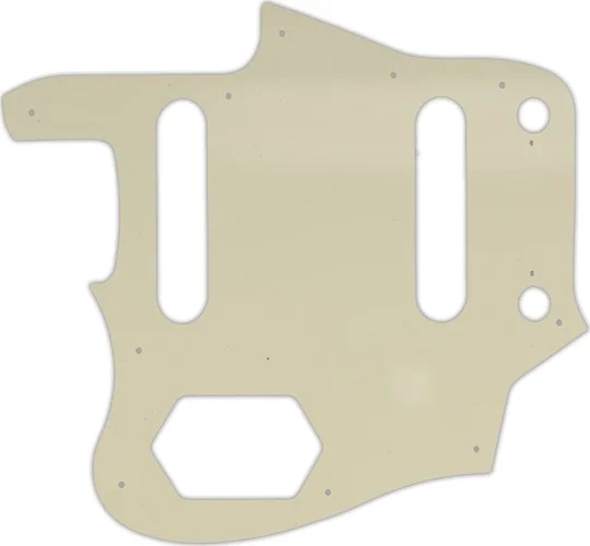 WD Custom Pickguard For Left Hand Squier By Fender Vintage Modified Jaguar #55 Parchment 3 Ply