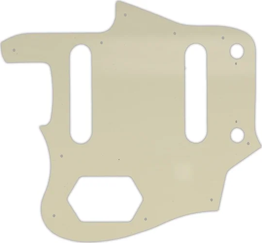 WD Custom Pickguard For Left Hand Squier By Fender Vintage Modified Jaguar #55S Parchment Solid
