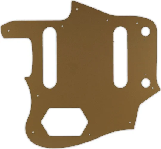 WD Custom Pickguard For Left Hand Squier By Fender Vintage Modified Jaguar #59 Gold/Clear/Gold