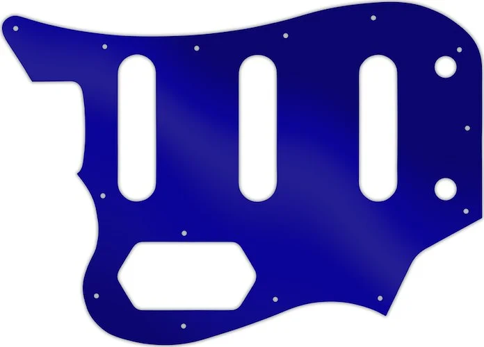 WD Custom Pickguard For Left Hand Squier By Fender Vintage Modifed Bass VI #10DBU Dark Blue Mirror