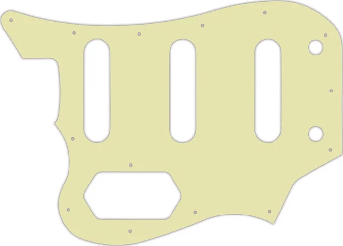 WD Custom Pickguard For Left Hand Squier By Fender Vintage Modifed Bass VI #34S Mint Green Solid