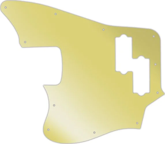 WD Custom Pickguard For Left Hand Squier By Fender Vintage Modified Jaguar Bass #10GD Gold Mirror