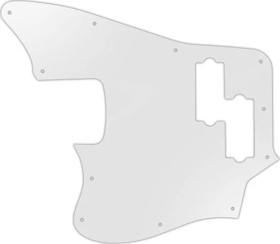 WD Custom Pickguard For Left Hand Squier By Fender Vintage Modified Jaguar Bass #22 Translucent Milk White