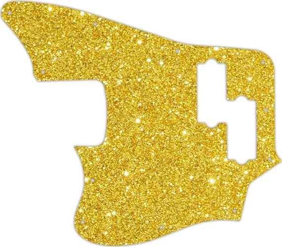 WD Custom Pickguard For Left Hand Squier By Fender Vintage Modified Jaguar Bass #60GS Gold Sparkle 