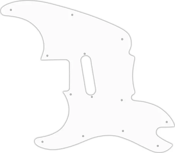 WD Custom Pickguard For Left Hand Squier By Fender 2004-2006 '51 #04 White/Black/White