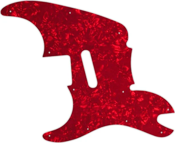 WD Custom Pickguard For Left Hand Squier By Fender 2013-Present '51 #28R Red Pearl/White/Black/White