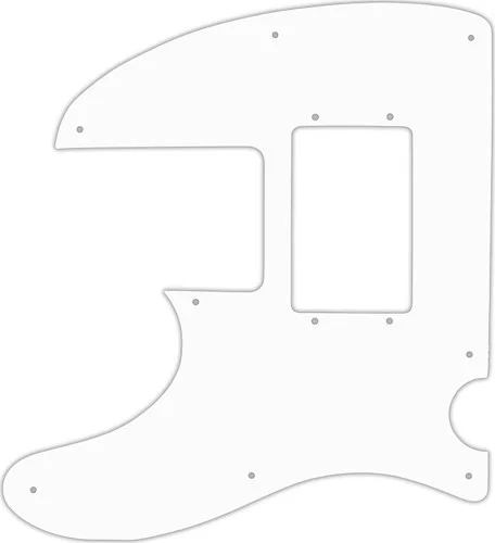 WD Custom Pickguard For Left Hand Squier By Fender Vintage Modified Telecaster Bass Special #02T White Thin