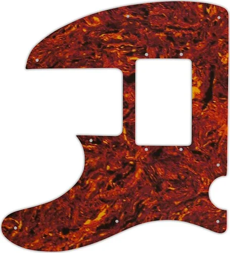 WD Custom Pickguard For Left Hand Squier By Fender Vintage Modified Telecaster Bass Special #05P Tortoise Shel