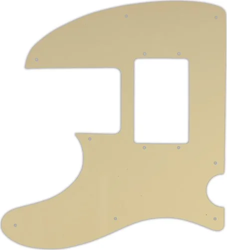 WD Custom Pickguard For Left Hand Squier By Fender Vintage Modified Telecaster Bass Special #06T Cream Thin