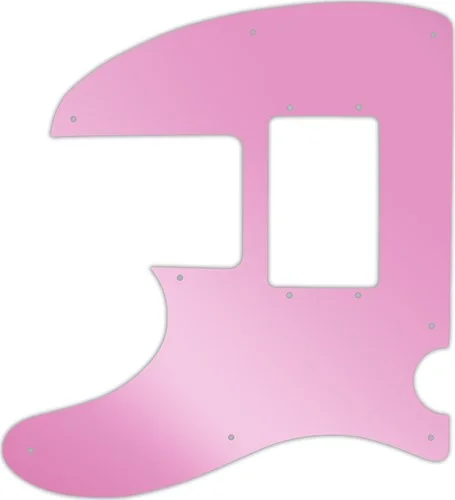 WD Custom Pickguard For Left Hand Squier By Fender Vintage Modified Telecaster Bass Special #10P Pink Mirror
