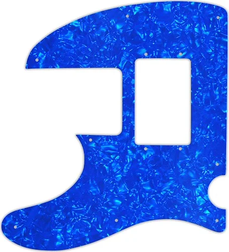 WD Custom Pickguard For Left Hand Squier By Fender Vintage Modified Telecaster Bass Special #28BU Blue Pearl/W