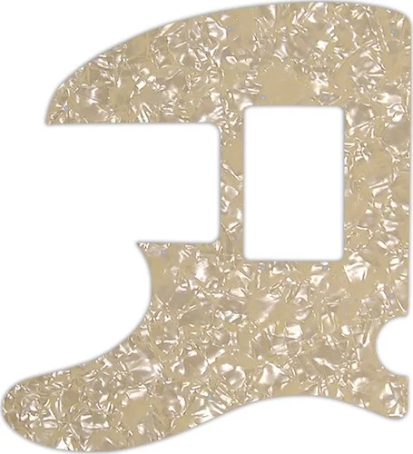 WD Custom Pickguard For Left Hand Squier By Fender Vintage Modified Telecaster Bass Special #28C Cream Pearl/C