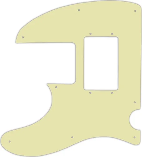 WD Custom Pickguard For Left Hand Squier By Fender Vintage Modified Telecaster Bass Special #34 Mint Green 3 P