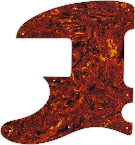 WD Custom Pickguard For Left Hand Squier By Fender Vintage Modified Telecaster Bass #05P Tortoise Shell/Parchm