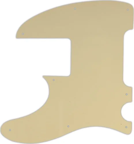 WD Custom Pickguard For Left Hand Squier By Fender Vintage Modified Telecaster Bass #06T Cream Thin