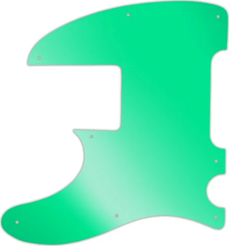 WD Custom Pickguard For Left Hand Squier By Fender Vintage Modified Telecaster Bass #10GR Green Mirror