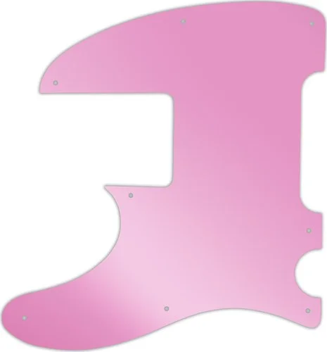 WD Custom Pickguard For Left Hand Squier By Fender Vintage Modified Telecaster Bass #10P Pink Mirror