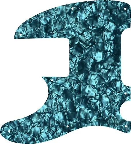 WD Custom Pickguard For Left Hand Squier By Fender Vintage Modified Telecaster Bass #28AQ Aqua Pearl/Black/White/Black