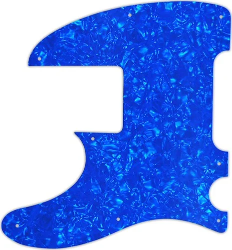 WD Custom Pickguard For Left Hand Squier By Fender Vintage Modified Telecaster Bass #28BU Blue Pearl/White/Bla