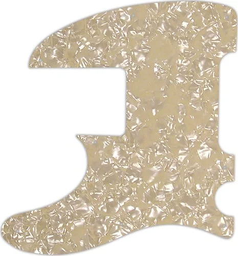 WD Custom Pickguard For Left Hand Squier By Fender Vintage Modified Telecaster Bass #28C Cream Pearl/Cream/Bla