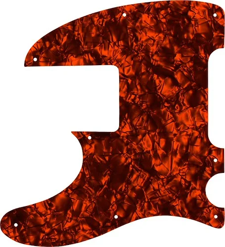 WD Custom Pickguard For Left Hand Squier By Fender Vintage Modified Telecaster Bass #28OP Orange Pearl/Black/White/Black