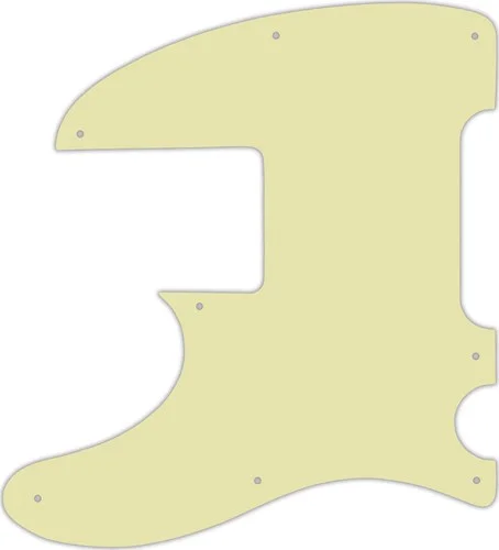WD Custom Pickguard For Left Hand Squier By Fender Vintage Modified Telecaster Bass #34T Mint Green Thin