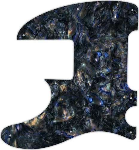 WD Custom Pickguard For Left Hand Squier By Fender Vintage Modified Telecaster Bass #35 Black Abalone